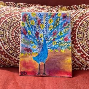 Canvas art “Peacock”